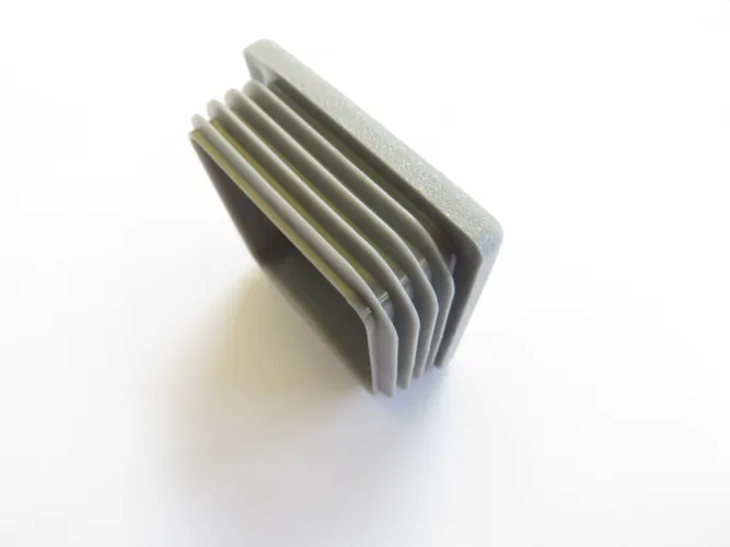 Billede af Plastprop til firkantrør 50x50, 0,8-3,0 mm - Grå